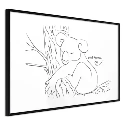 Plakat w ramie - Odpoczywający koala