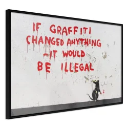 Plakat w ramie - Banksy: If Graffiti Changed Anything