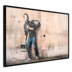 Plakat w ramie - Banksy: The Son of a Migrant from Syria