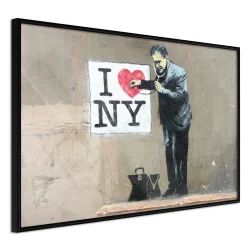 Plakat w ramie - Banksy: I Heart NY