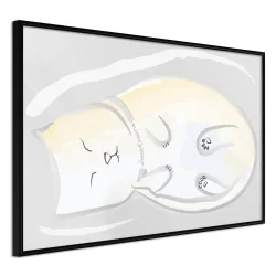 Plakat w ramie - Szczęśliwy kotek