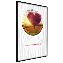 Plakat w ramie - Drzewo-serce II