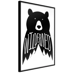 Plakat w ramie - Dziki niedźwiedź