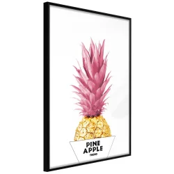Plakat w ramie - Modny ananas