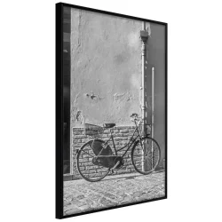 Plakat w ramie - Rower z czarnymi oponami