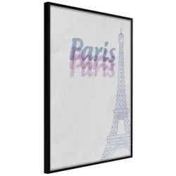 Plakat w ramie - Pastelowy Paryż