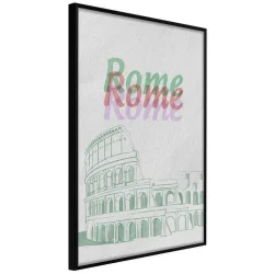 Plakat w ramie - Pastelowy Rzym