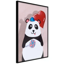 Plakat w ramie - Szczęśliwa panda