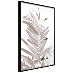 Plakat w ramie - Beżowa palma