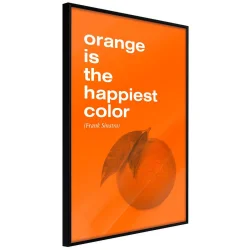 Plakat w ramie - Kolor pomarańczowy