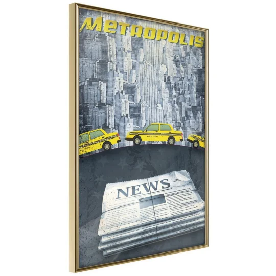 Plakat w ramie - Metropolis News