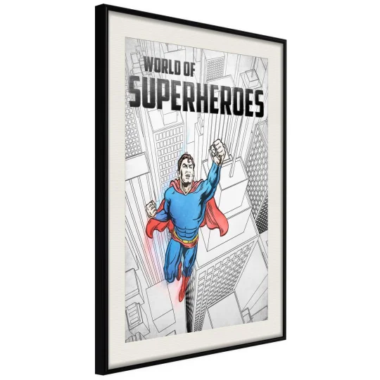 Plakat w ramie - Superbohater