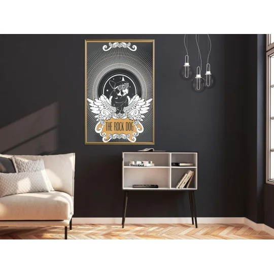 Plakat w ramie - Wyluzowany buldog - Zdjęcie 2