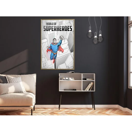 Plakat w ramie - Superbohater - Zdjęcie 2