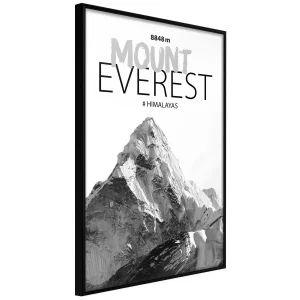 Plakat w ramie - Szczyty świata: Mount Everest