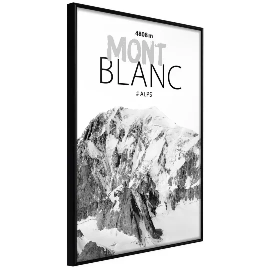 Plakat w ramie - Szczyty świata: Mont Blanc