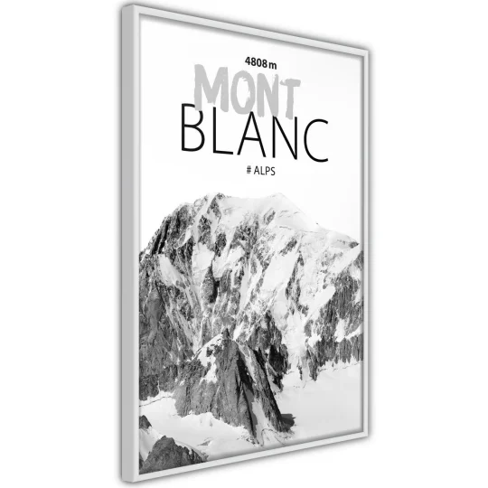 Plakat w ramie - Szczyty świata: Mont Blanc