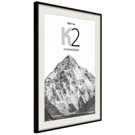 Plakat w ramie - Szczyty świata: K2