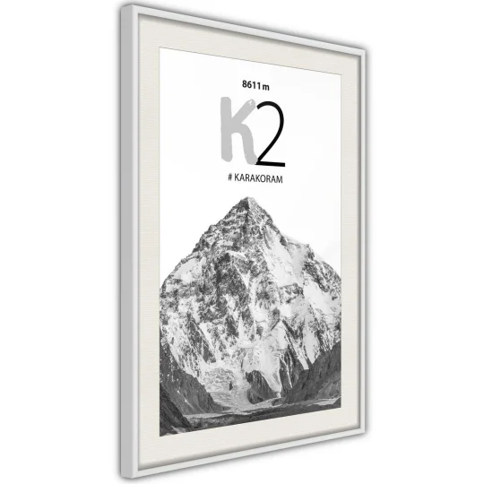 Plakat w ramie - Szczyty świata: K2