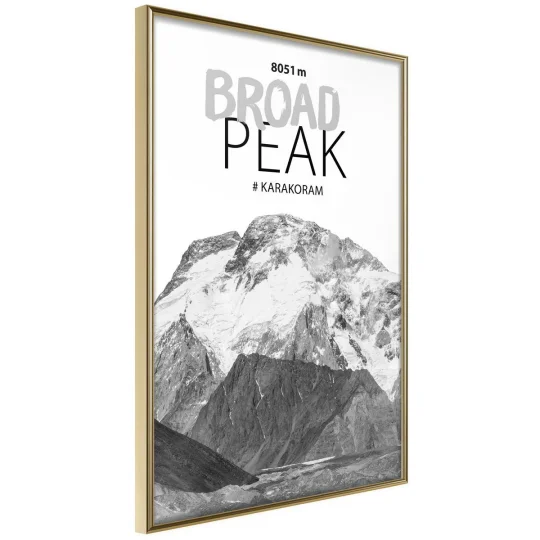 Plakat w ramie - Szczyty świata: Broad Peak