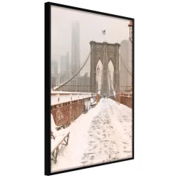Plakat w ramie - Zima w Nowym Jorku
