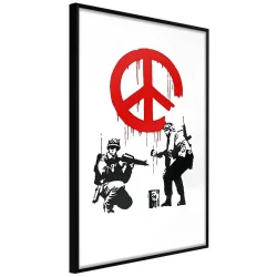 Plakat w ramie - Banksy: CND Soldiers I