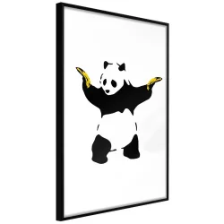 Plakat w ramie - Banksy: Panda With Guns