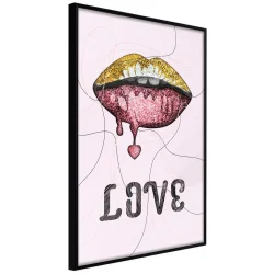 Plakat w ramie - Błyszczyk i miłość