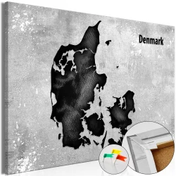 Obraz na korku - Skandynawskie piękno [Mapa korkowa]