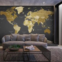 Fototapeta samoprzylepna - Mapa świata: Nowoczesna geografia