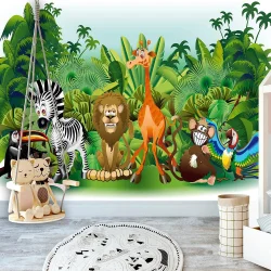 Fototapeta - Zwierzęta dżungli