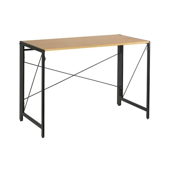 Nowoczesne biurko składane UNIQUE QUICK 110 - blat Golden Teak - Zdjęcie 2