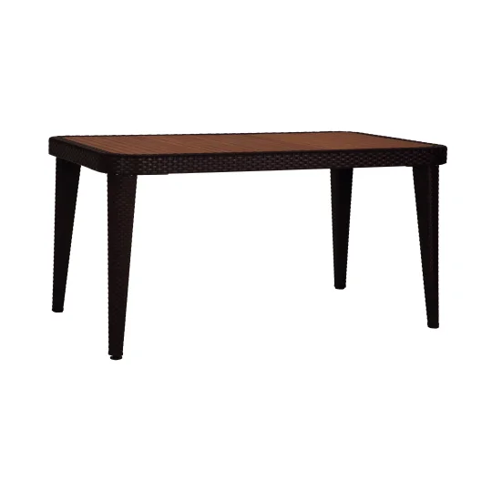 Stół OSAKA z drewnianym blatem 90x150