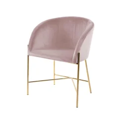 Krzesło tapicerowane NELLY - złote nogi