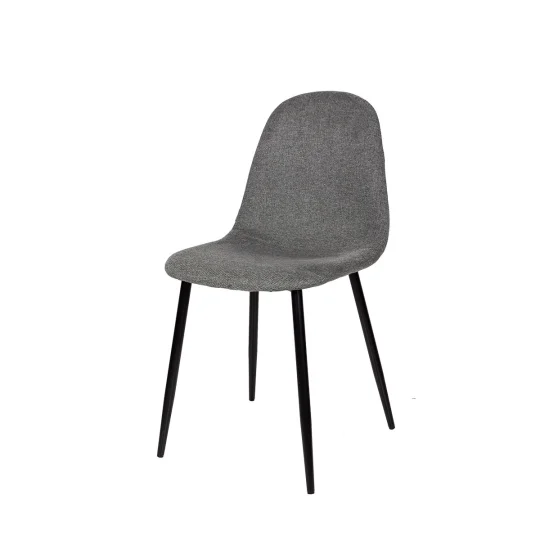 Stół NELSON fi 100 + 4 krzesła OLAF ciemnoszary - Zdjęcie 5
