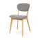 Krzesła tapicerowane na drewnianych nogach